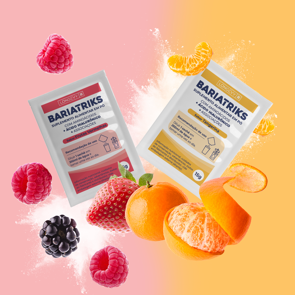 SUPLEMENTO BARIATRIKS com 14 SACHÊS SABOR MISTO
