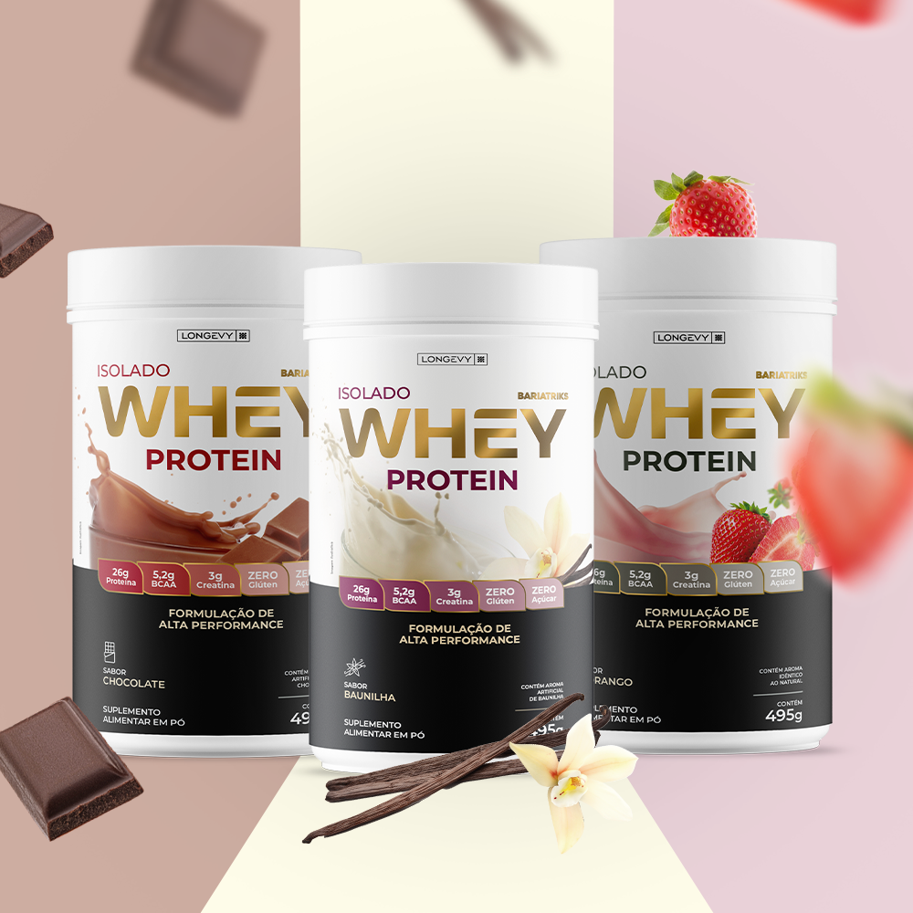 COMBO TRIPLE WHEY - 3 Sabores