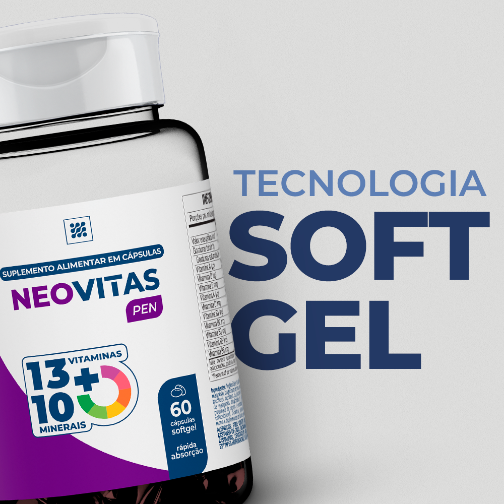 NEOVITAS PEN - Suplemento em CÁPSULAS SOFTGEL